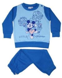 Mickey egér Téli flanel baba pizsama - Mickey egér - világoskék - 80 (evi_MICK1020_vilagoskek_80)