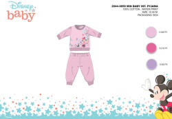 Minnie egér Téli pamut interlock baba pizsama - Disney Minnie egér - világosrózsaszín - 80 (evi_MIN-2044-0959_vro_80)