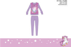  Unikornis vékony pamut gyerek pizsama - jersey pizsama - lila - 104 (evi_UNI1393_lil_104)