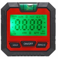  Digitális Inklinométer Mágneses Szögmérő Vízmérték, ABS, szögmérés, adatzárolás (QYDWT7603)