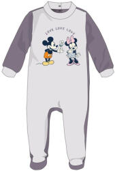Minnie egér Disney Minnie egér baba velúr rugdalózó - szürke - 3-6 hónapos babának (evi_MIN-VROMP-0068_szu_3-6)