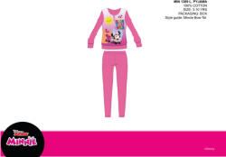 Disney Minnie egér vékony pamut gyerek pizsama - jersey pizsama - sötétrózsaszín - 104 (evi_MIN1389_sro_104)