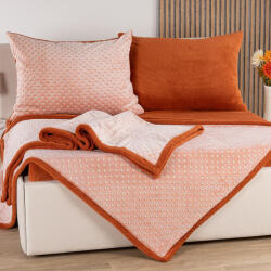 decoDoma Set cu blăniţă POLKA caramel 3 buc Patura