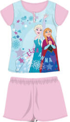  Nyári rövid ujjú gyerek pamut pizsama - Disney Jégvarázs - világosrózsaszín - 140 (evi_FRO-2022-0050-51_vro_140)