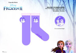 Jégvarázs Disney Jégvarázs csúszásgátlós meleg téli zokni gyerekeknek - sherpa zokni - lila - 23-26 (evi_FRO-2044-0947_23-26)