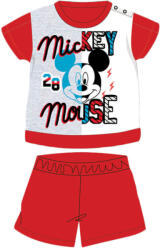 Mickey egér Nyári rövid ujjú pamut baba pizsama - Disney Mickey egér - piros - 92 (evi_MIC-2022-0120_pir_92)