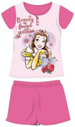  Disney Hercegnők nyári rövid ujjú gyerek pizsama - pamut jersey pizsama - sötétrózsaszín - 110 (evi_PRI1402_sro_110)