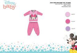 Minnie egér Téli pamut interlock baba pizsama - Disney Minnie egér - rózsaszín - 92 (evi_MIN-2044-0959_roz_92)