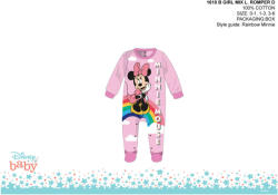 Minnie egér Disney Minnie egér baba rugdalózó - világosrózsaszín-lila - 1-3 hónapos babának (evi_MIXGIRL1610_vro-lil_1-3)