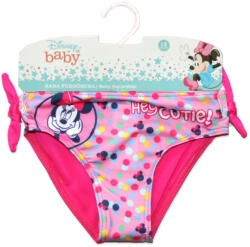 Minnie egér Baba fürdőruha alsó kislányoknak - Minnie egér - Hey cutie felirattal - pink - 80 (evi_MIN-2022-0154_pin_80)