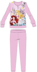  Disney Hercegnők téli pamut gyerek pizsama - interlock pizsama - világosrózsaszín - 98 (evi_PRI-INTPYJ-0024_vro_98)