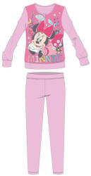Exity Disney Minnie egér téli pamut gyerek pizsama - interlock pizsama - virág mintával - világosrózsaszín - 134-140 (evi_MIN-INTPYJ-0017_vro_134-140)