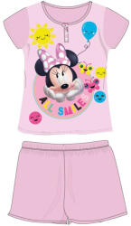 Minnie egér Disney Minnie egér nyári rövid ujjú gyerek pizsama - pamut jersey pizsama - világosrózsaszín - 104 (evi_MIN1401_vro_104)