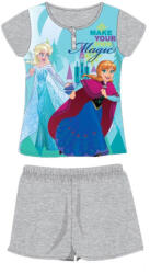  Nyári rövid ujjú gyerek pamut pizsama - Disney Jégvarázs - szürke - 134 (evi_FRO-2022-0050-51_szu_134)