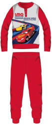  Disney Verdák téli pamut gyerek pizsama - interlock pizsama - Racing hero felirattal - piros - 110 (evi_CR-INTPYJ-0023_pir_110)
