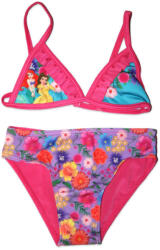 Hercegnők Disney Hercegnők kétrészes fürdőruha kislányoknak - virág mintával - pink - 122 (evi_PRI-2022-0233_pin_122)