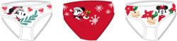 Exity Disney Minnie egér karácsonyi kislány bugyi - 3 darabos pamut bugyi - 98-104 (evi_MIN0160_98-104)