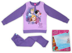 Hercegnők Téli pamut gyerek pizsama - Disney Hercegnők - lila - 98 (evi_PRI_1944-2004_lil_98)
