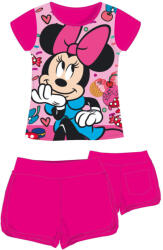  Disney Minnie egér pamut nyári együttes - póló-rövidnadrág szett - pink - 122 (evi_MIN0364_pin_122)