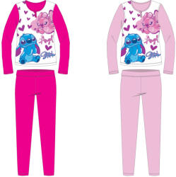 Disney Stitch jersey pamut pizsama - világosrózsaszín - 104 (evi_STI1703_vro_104)