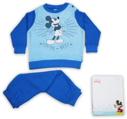  Téli vastag pamut baba pizsama - Mickey egér - the Best - középkék - 92 (evi_MICK_1944-2025_kke_92)