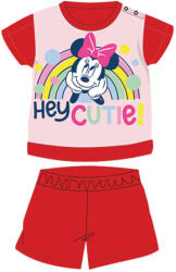 Minnie egér Nyári rövid ujjú pamut baba pizsama - Disney Minnie egér - piros - 80 (evi_MIN-2022-0123_pir_80)