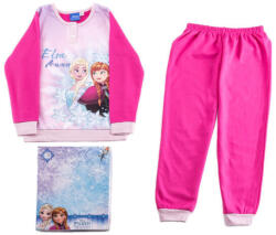  Flanel gyerek pizsama - Jégvarázs - rózsaszín - 98 (evi_FRO_105_pin_98)