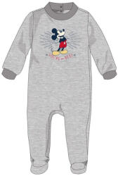  Disney Mickey egér baba velúr rugdalózó - szürke - 1-3 hónapos babának (evi_MIC-VROMP-0062_szu_1-3)