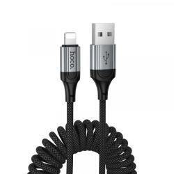 Apple Cablu Date si Incarcare USB-A - Lightning HOCO X121, 27W, 1.5m, Negru