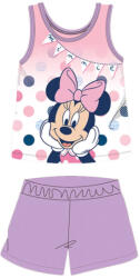 Exity Nyári ujjatlan pamut baba pizsama - Disney Minnie egér - világoslila - 80 (evi_MIN-2022-0147_vli_80)