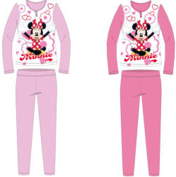  Disney Minnie egér jersey pamut pizsama - világosrózsaszín - 122 (evi_MIN1699_vro_122)