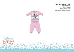 Minnie egér Disney Minnie egér baba pizsama - jersey pamut pizsama - világosrózsaszín - 86 (evi_MIN1429_vro_86)
