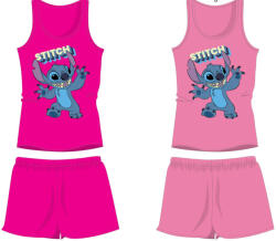  Disney Stitch pamut nyári együttes - trikó-rövidnadrág szett - rózsaszín - 104 (evi_STI1784_roz_104)