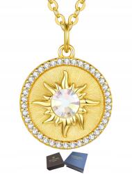 Mennica Świdnicka Arany Női Nap Nyaklánc Cirkóniákkal Ezüst 925 Gravírozás Évfordulóra