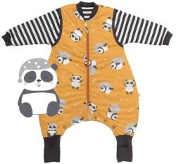 Slumbersac Sac de dormit cu picioruse si maneca lunga detasabila Panda 80 cm + manseta 2.5 Tog