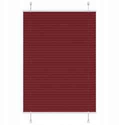 VidaXL Roló pliszírozott bordó piros 100x150 cm szövetszélesség (4015245)