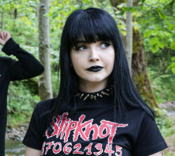 Leather & Steel Fashion Chocker CHAOS SPIKES - LSF9 80