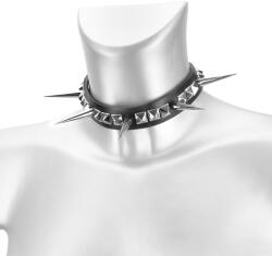 Leather & Steel Fashion Colier Pyramids cu țepi mari - LSF9 98