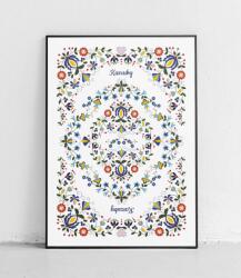  Kasub népi minta színes 40 x 50 cm