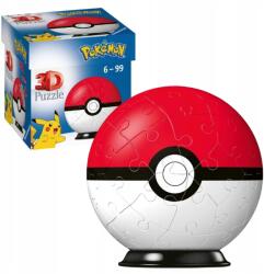 Ravensburger 3D Puzzle Pokemon Pokeball Labda Piros 54 Db-os 6 Év (4005556112562)