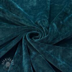  Elasztikus bársony anyag VELVET STRETCH petrol