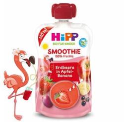 HIPP BIO Smoothie Mix eper, alma, banán 120ml 1 éves kortól
