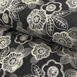  Pamutvászon JEANS EMBROIDERY Niva design C