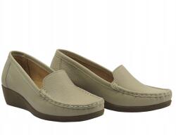 Helios Női Papucs Helios Kényelem 4020 Ekrü Bőr Félcipő Bebújós Tornacipő (4020.10) - allegro - 12 875 Ft