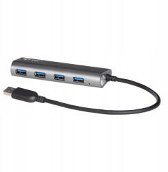 i-tec Usb 3.0 Metal Hub Charging 4 port hálózati adapterrel/töltéssel (U3HUB448)