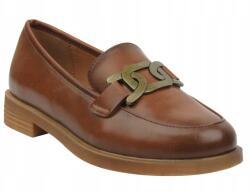 Potocki Női Papucs Félcipő Potocki 25-12425 Barna Elegáns Öko Bőr (25-12425BR)