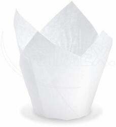 WIMEX s. r. o WIMEX s. r. o. Formă de copt sub formă de lalea (PAP) albă Ø50 x 85 mm / 16 x 16 cm [100 buc]