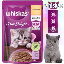 Whiskas Nedves Macskaeledel Whiskas Junior Tasak 85G Csirke Cica Zselében