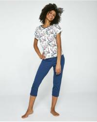 Cornette Pijama dama 2 piese, bumbac 100% - Cornette W372-201 (Culoare: Blue, Marime: XL) (28096)