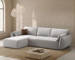 Micadoni Canapea coltar extensibila Kaelle 252x165 cm tapiterie chenille (MH155)
